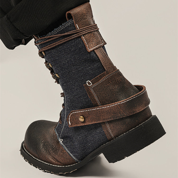 Botas Martin de Lona Vintage Japonesas para Exterior