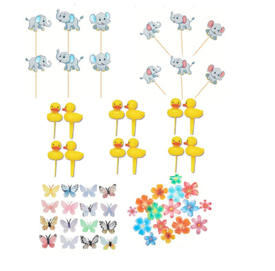 Oasis Supply Baby Shower Cake Toppers - 48 Piece Set