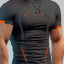 Camiseta Activa de Cuello Mock de Talla Grande para Hombre
