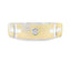 .02ct Bague de Mariage pour Homme en Argent Sterling et Or 14KT