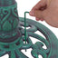 Elegant Green Pedestal Bird Bath Feeder for Gardens