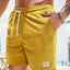 Lace-up Drawstring Corduroy Jogger Shorts for Men
