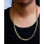 Collier en chaîne cubaine de Miami classique en or jaune 14K semi-solide - 22 pouces