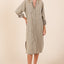 Sophisticated Button Down Long Sleeve Shirt Dress for Women – A Timeless Essential for Every Occasion - Korvel