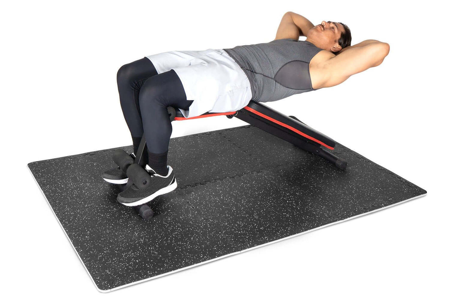 Rubber Top Exercise Puzzle Mat - 0.75in, 24sqft
