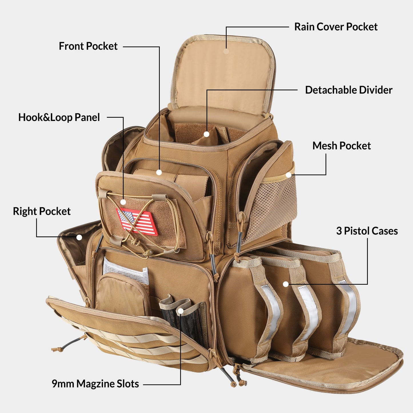 Mochila Táctica de Gran Capacidad - Camuflaje Militar Impermeable