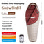 Sac de couchage momie en duvet d'oie premium pour un confort en plein air
