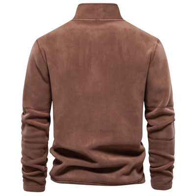 Fashion Personality Stand-Collar Zippered Sweatshirt