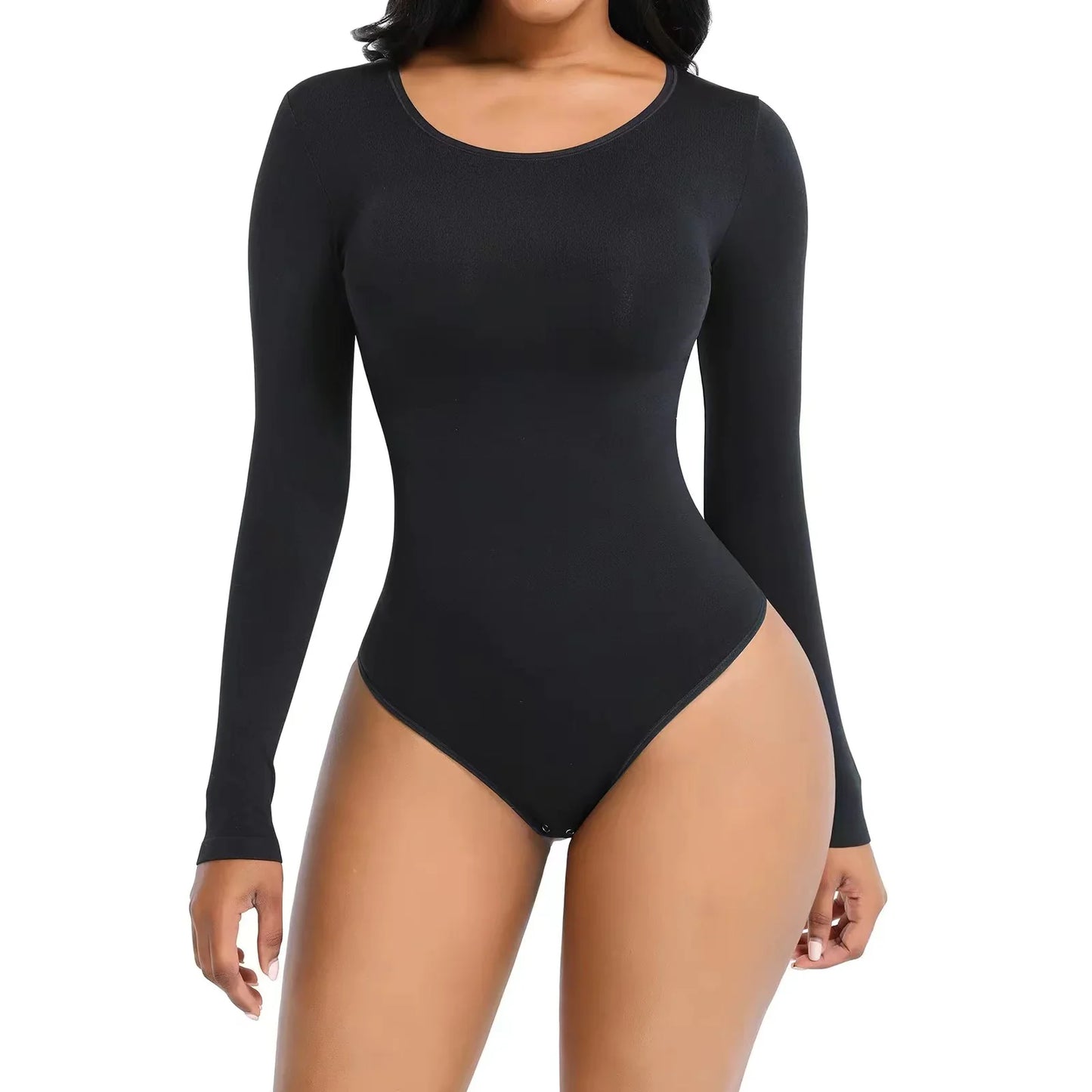 Mono de Cuerpo Sin Costuras de Manga Larga