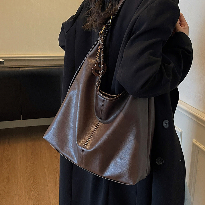 Sac à bandoulière croisé vintage de grande capacité