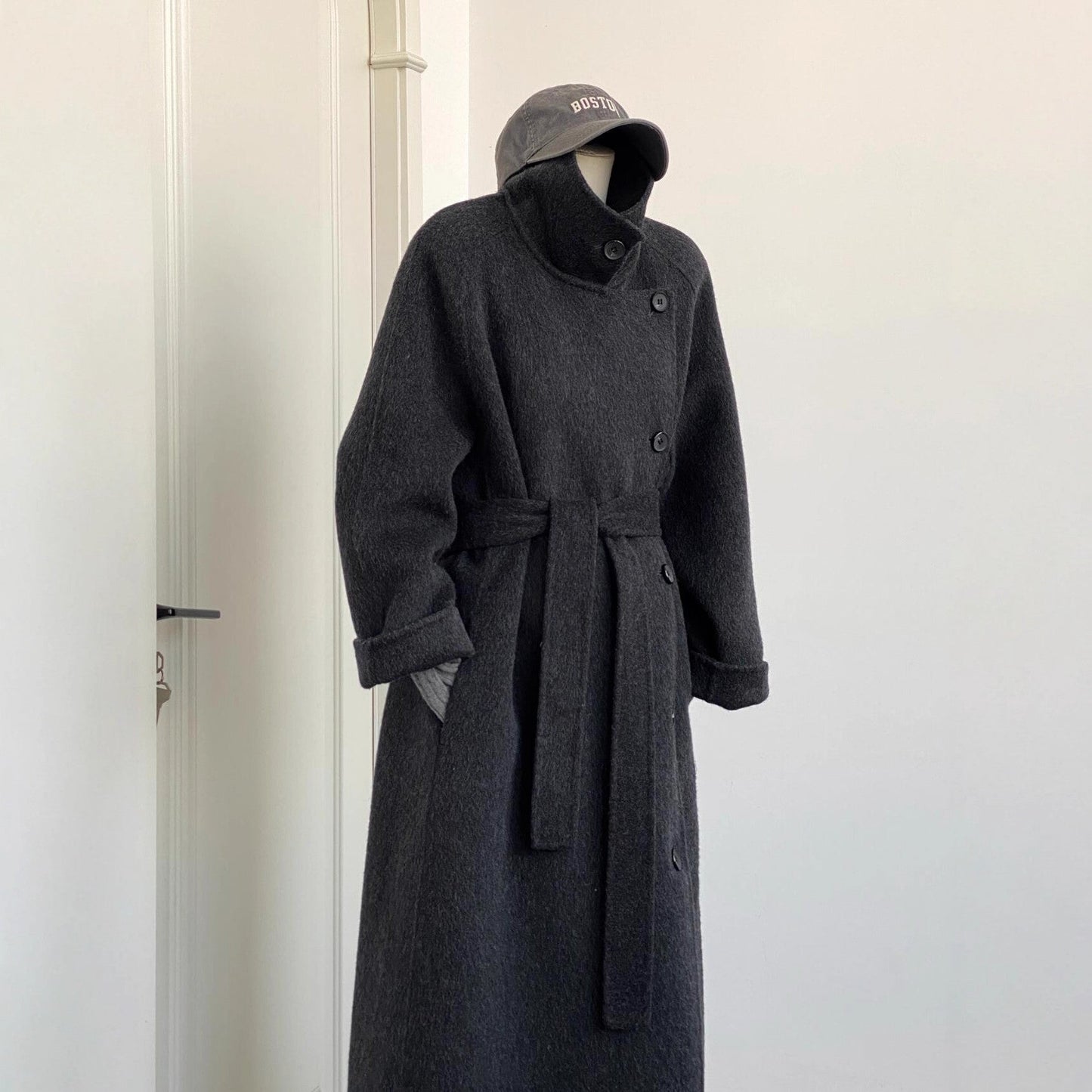 Elegant Double-Sided Cashmere Coat for Women