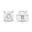 Boucles d'oreilles en diamant blanc véritable de 0,80 carat en or blanc 14 carats