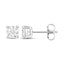 Boucles d'oreilles en diamant blanc véritable de 1,02 carat en or blanc 14K