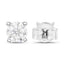 Boucles d'oreilles en diamant blanc véritable de 1,02 carat en or blanc 14K