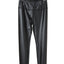 Black Faux Leather High Waist Leggings - Korvel