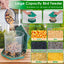 Comedero para Aves Silvestres en Forma de Gazebo Colgante con Gran Capacidad