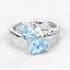 2.55 Carat Genuine Blue Topaz Sterling Silver Ring