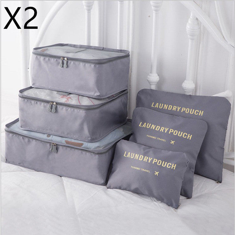 6-Piece Travel Storage Bag Set for Organized Packing