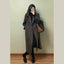 Manteau en laine coréen mi-long pour femmes