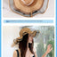 Elegant Big Brim Bow Ribbon Beach Hat for Summer