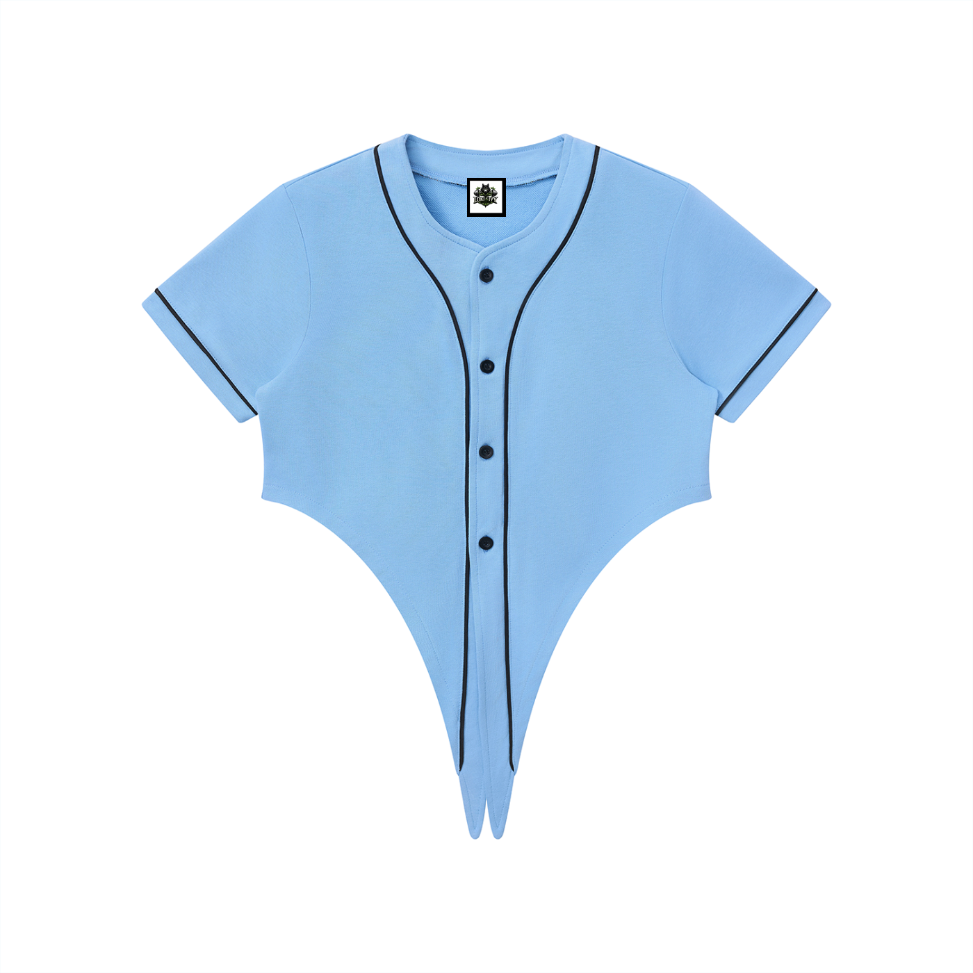Jersey de béisbol con ribete para mujer Loki & Ivy