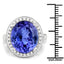 18.50 Carat Tanzanite and Diamond 18K White Gold Engagement Ring