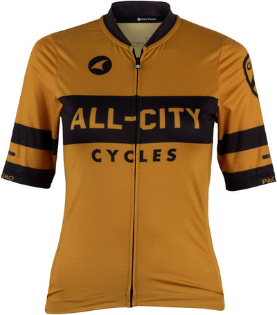 All-City Classic Logowear Women's Jersey - Mustard Brown X-Large
