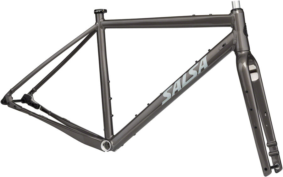 Cadre Salsa Stormchaser - Aluminium Métallique Noir 700c 57,5 cm
