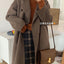 Manteau en laine mi-long pour femmes pour l'automne et l'hiver