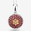 Pendentif en argent sterling de 4,57 carats en citrine et grenat véritable