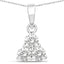 Colgante de Diamante Creado en Laboratorio de 0.51 Quilates en Oro Blanco de 14K