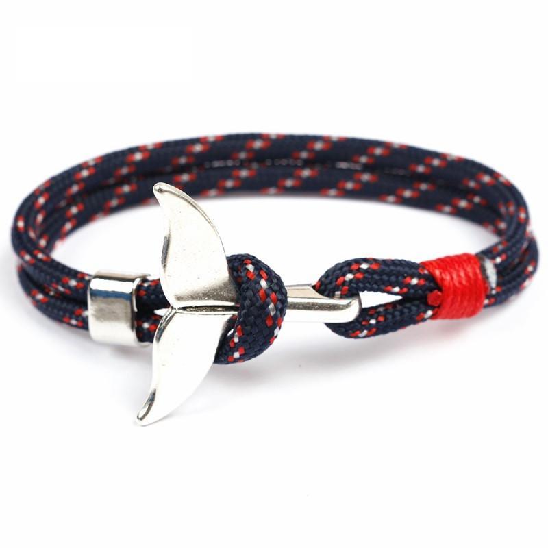 Pulsera de Cola de Ballena de Moda para Hombres y Mujeres