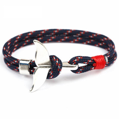 Fashion Whale Tail Bracelet for Men and Women