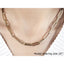 Collier en chaîne large en papier clip en or jaune 14K