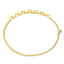 Pulsera de Bangle de Tanzanita y Diamante en Oro Amarillo de 14K