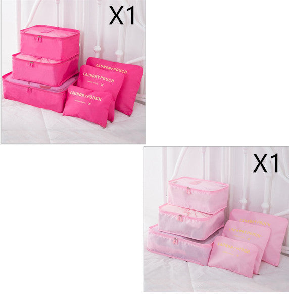 6-Piece Travel Storage Bag Set for Organized Packing