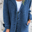 Lapel Single Breasted Cardigan with Pockets