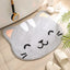 Alfombra Antideslizante de Gato de Caricatura - Decoración Hogareña Juguetona