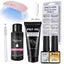 Kit de Poly Gel pour Nail Art Français avec Pinceau UV et Conseils d'Ongles