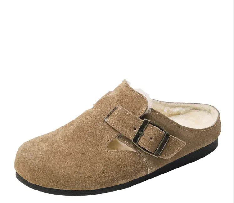 Zapatos de Invierno de Cuero Plush Chic