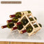 Elegante soporte de vino de madera para un almacenamiento con estilo