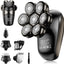 SHPAVVER 5-in-1 Electric Razor for Bald Men - IPX7 Waterproof