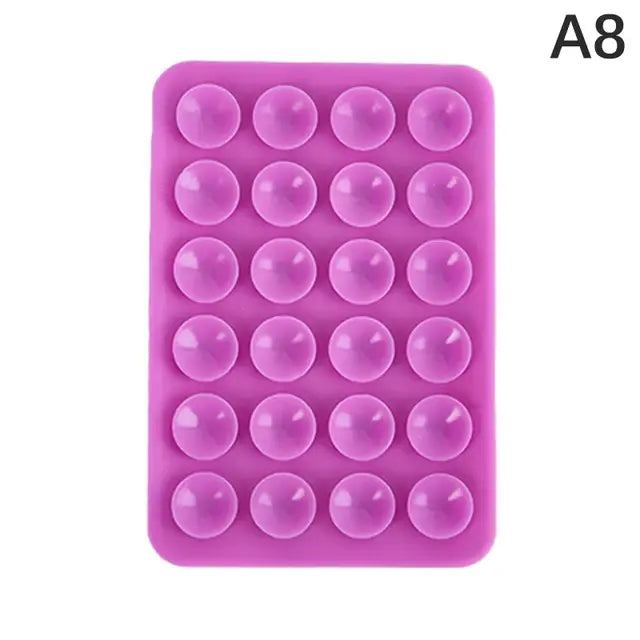 Tampon de suction en silicone double face pour téléphones mobiles