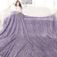 Cozy King Blanket in Purple Lavender - Lightweight Plush Throw