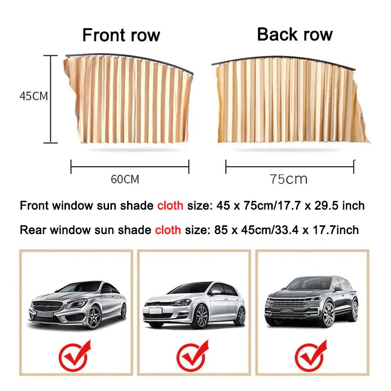 Magnetic Side Window Curtain for Enhanced Privacy