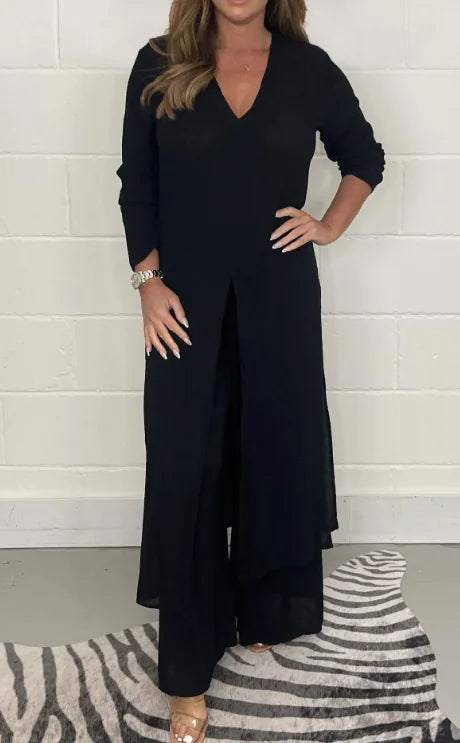 GlobalChic Trousers Suit for Modern Women