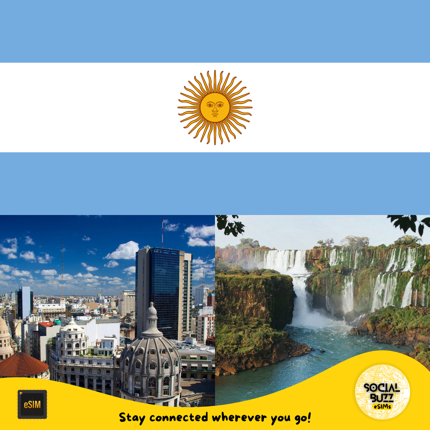 Forfait de données Internet eSIM en Argentine
