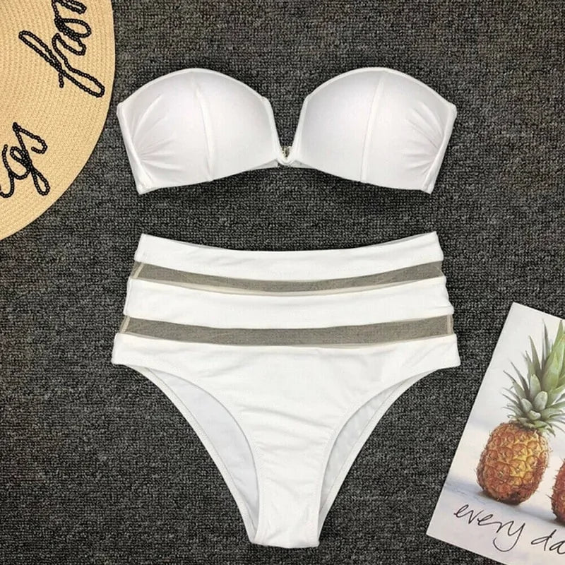 Ensemble de Bikinis avec Coussinets pour Femmes