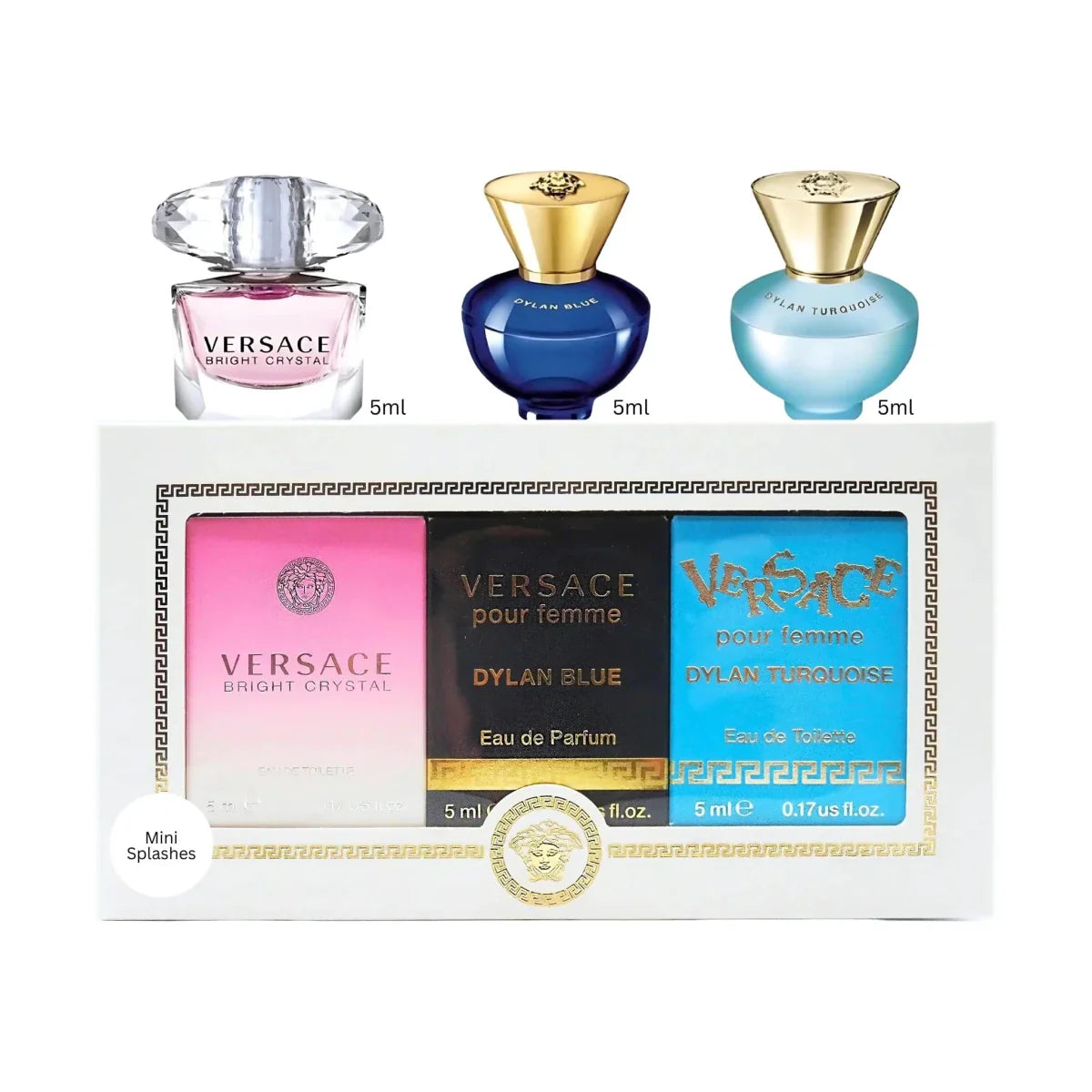 Mini Trio Femme Versace : Parfums Dylan et Bright Crystal