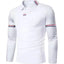 Camisa Polo de Manga Larga Casual para Hombre